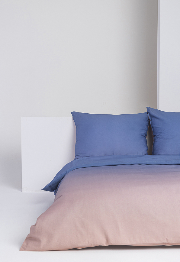 Summer Parure de Lit Double, motif Coucher de soleil, 200 x 220 cm, avec 2 taies d'oreiller 70 x 80 cm