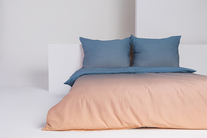 Summer Parure de lit motif lever de soleil, 160 x 200 cm, double, avec 2 taies d'oreiller 70 x 80 cm