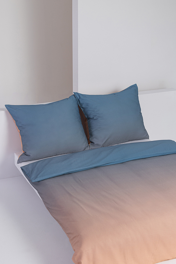 Summer Parure de lit motif lever de soleil, 160 x 200 cm, double, avec 2 taies d'oreiller 70 x 80 cm