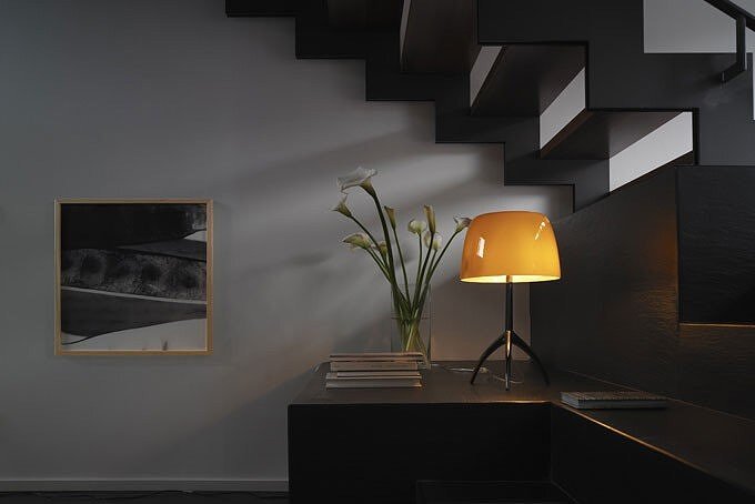 Lampa biała Lumiere 05 mała aluminium polerowane
