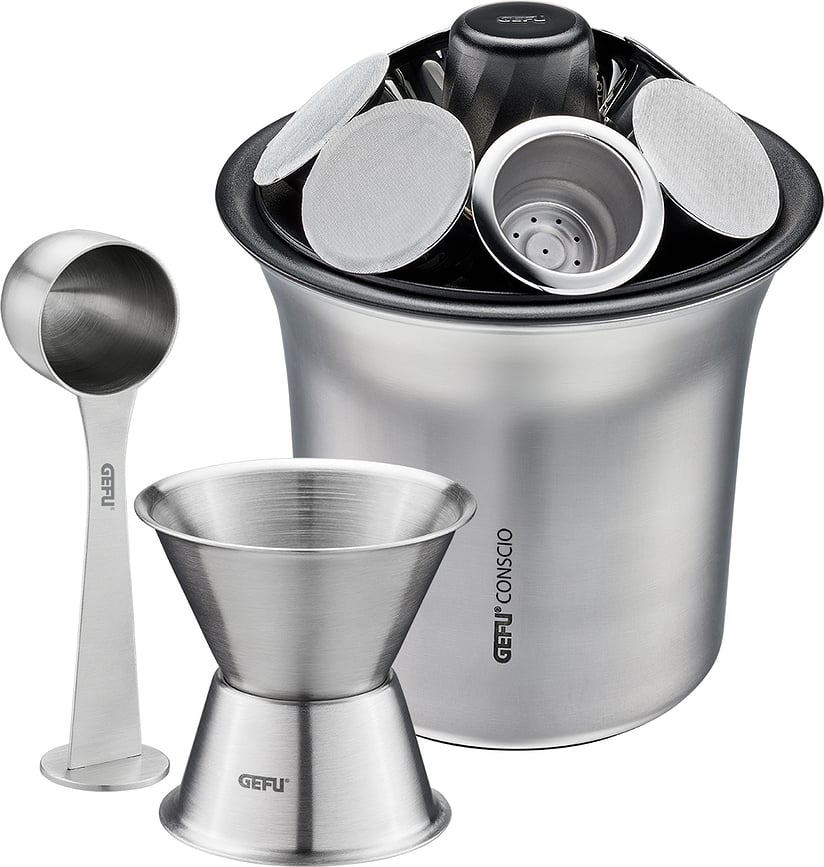 Cápsulas para Nespresso Conscio con accesorios, Set de 6 piezas