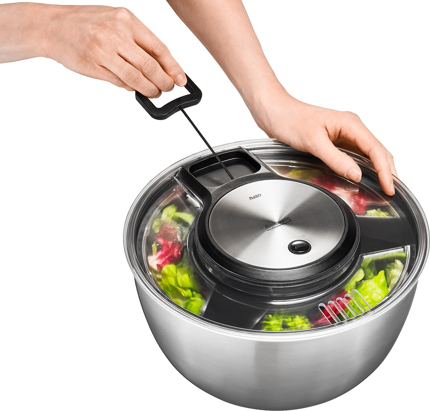 Centrifugadora de Ensalada de acero Speedwing, 5 L