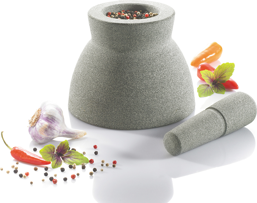 Crunchy Mortier et Pilon 10 cm, en granit