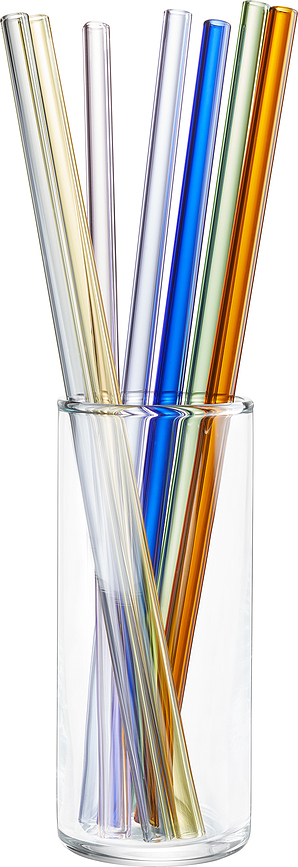 Future Καλαμάκια με βουρτσάκι καθαρισμού, 23 εκ., πολύχρωμα, 9 τμχ