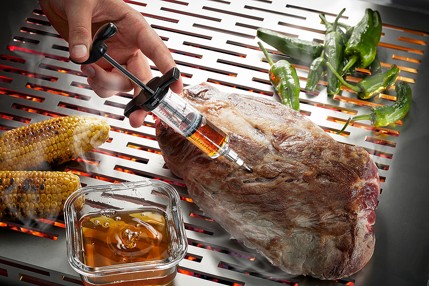Inyector para adobos Gefu BBQ, 30 ml