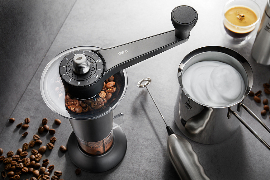 Lorenzo Moulin à Café, argenté