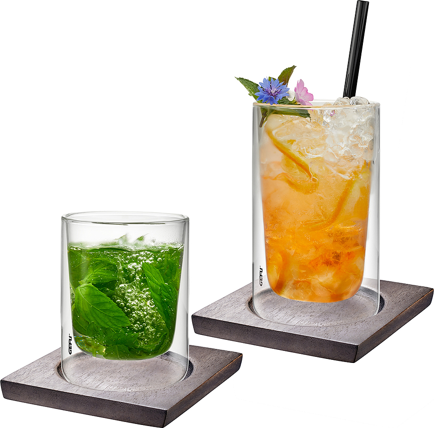 Mira Sous-verres 9,9 cm, Lot de 2