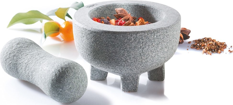Moździerz z tłuczkiem Crunchy 10 cm granitowy