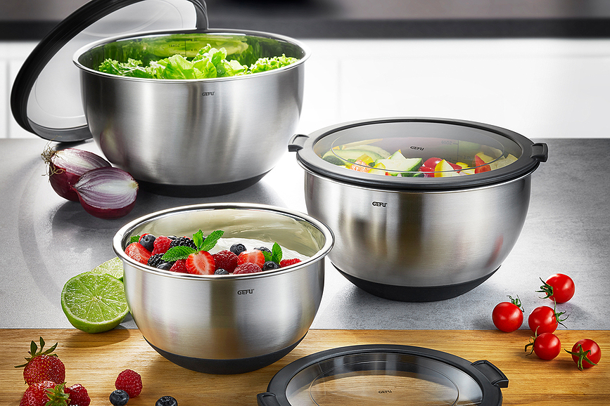 Muovo Bol avec couvercle, 14,5 cm