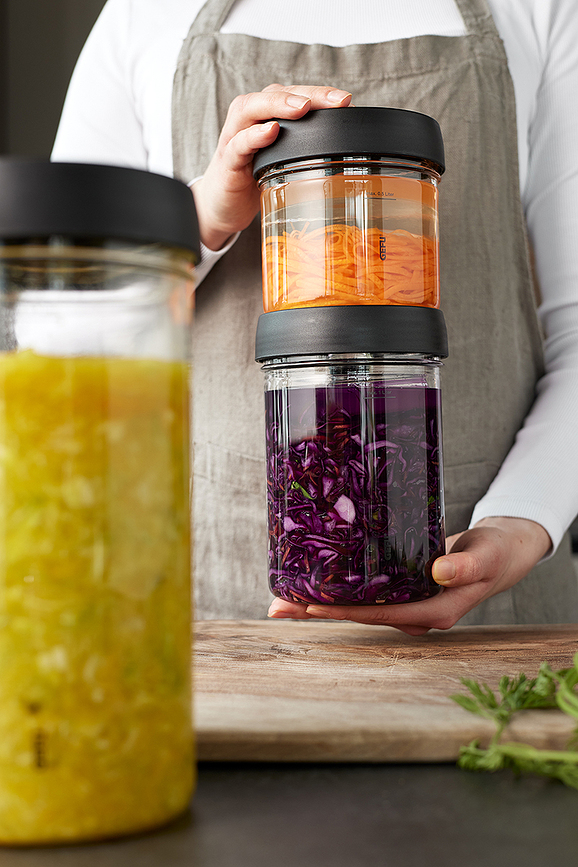 Nativo Pot de Fermentation avec pince et pilon, Set 3 pièces