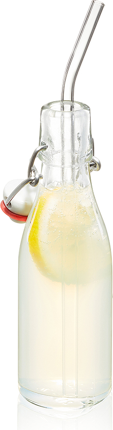 Pajitas de cristal Future, con cepillo limpiador, Set de 5 piezas