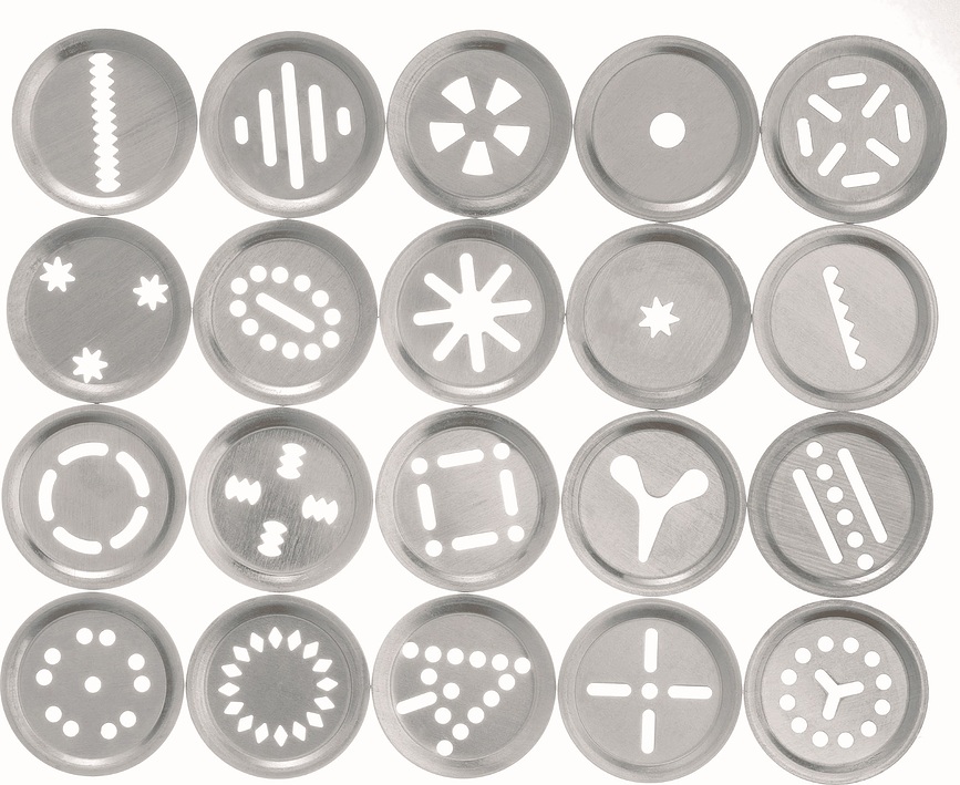 Pistolet à Décorer pour Biscuits, avec 4 douilles et 20 disques à motifs