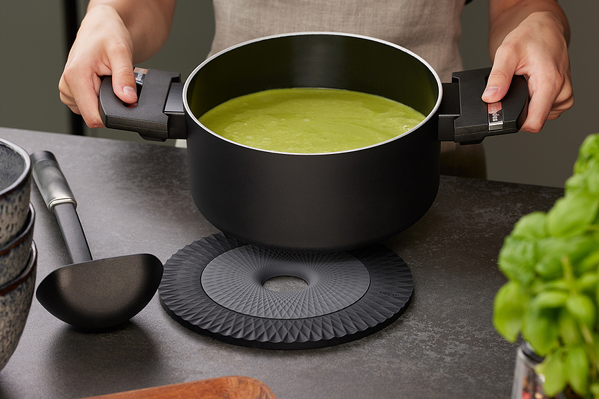 Salvamanteles de silicona Circo, 2 en 1