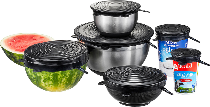 Tapas de silicona Flexifresh, Pack de 6 unidades