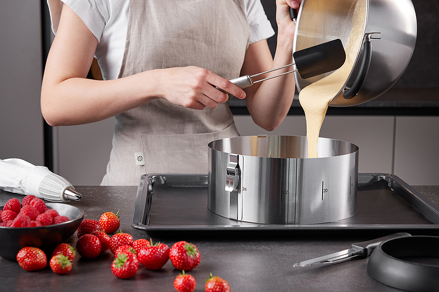 Tondo Clip Obroč za torto, 10 cm