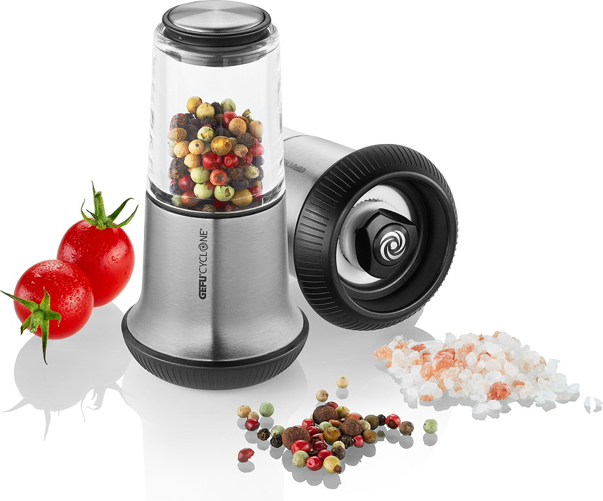 X-Plosion Μύλος για Αλάτι ή Πιπέρι, μικρός, μαύρος, επιστρωμένος