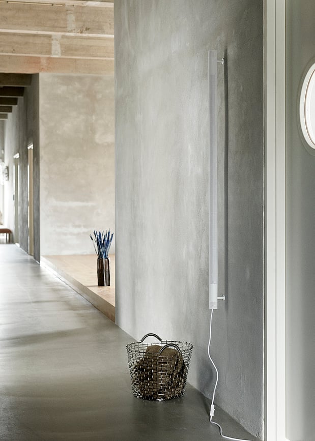 Aplique de Pared con interruptor Radent, 135 cm, blanco