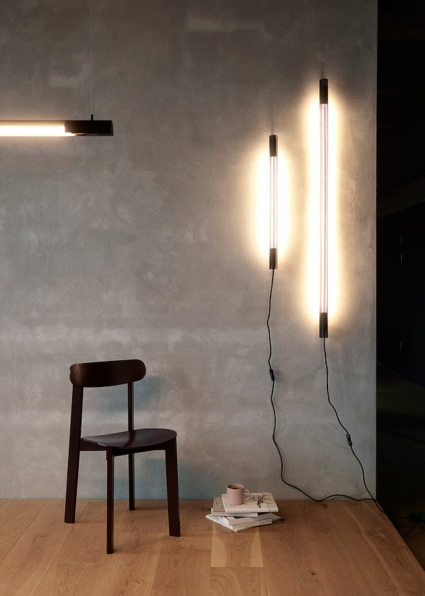 Aplique de Pared con interruptor Radent, 135 cm, blanco