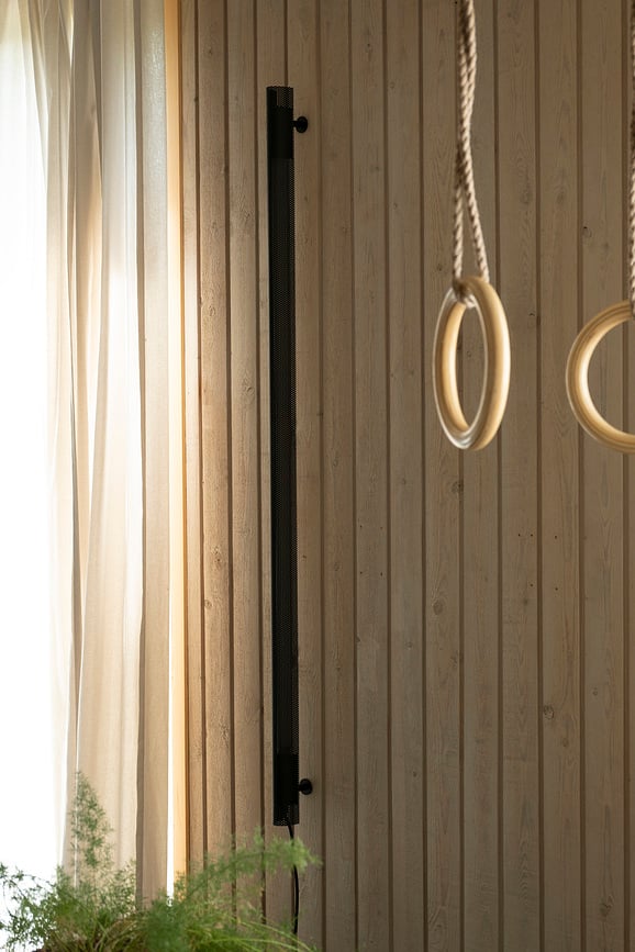 Aplique de Pared con interruptor Radent, 135 cm, blanco