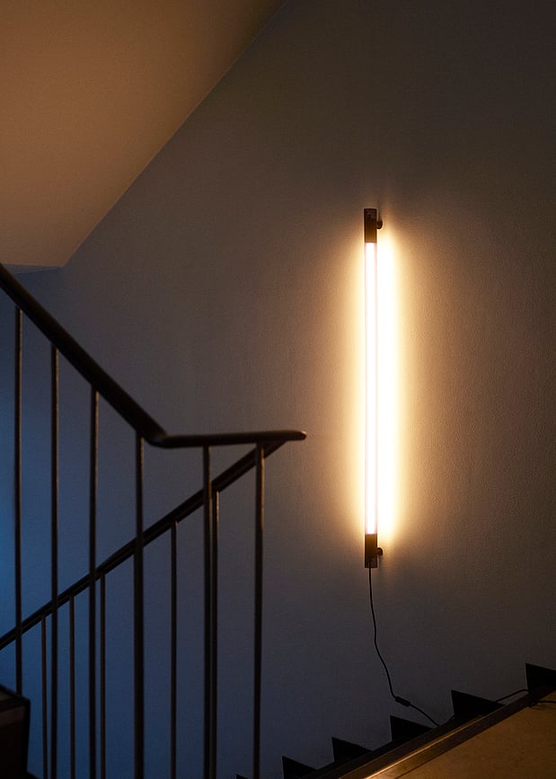 Aplique de Pared con interruptor Radent, 135 cm, blanco