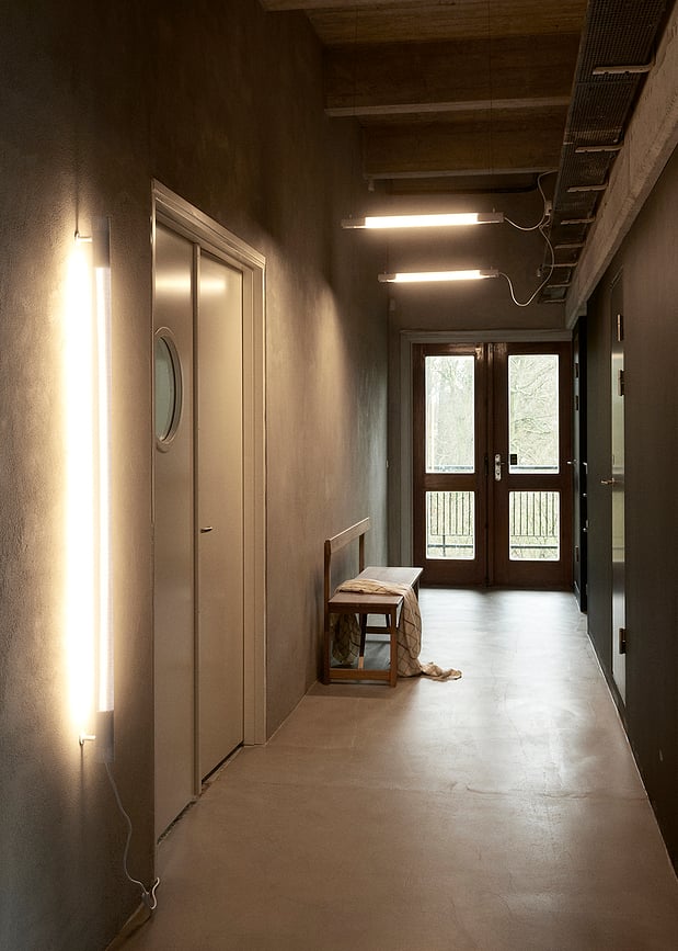 Aplique de Pared con interruptor Radent, 135 cm, blanco