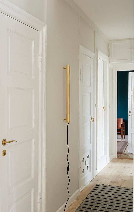 Aplique con interruptor Radent, 70 cm, blanco