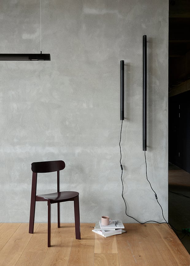 Aplique con interruptor Radent, 70 cm, blanco