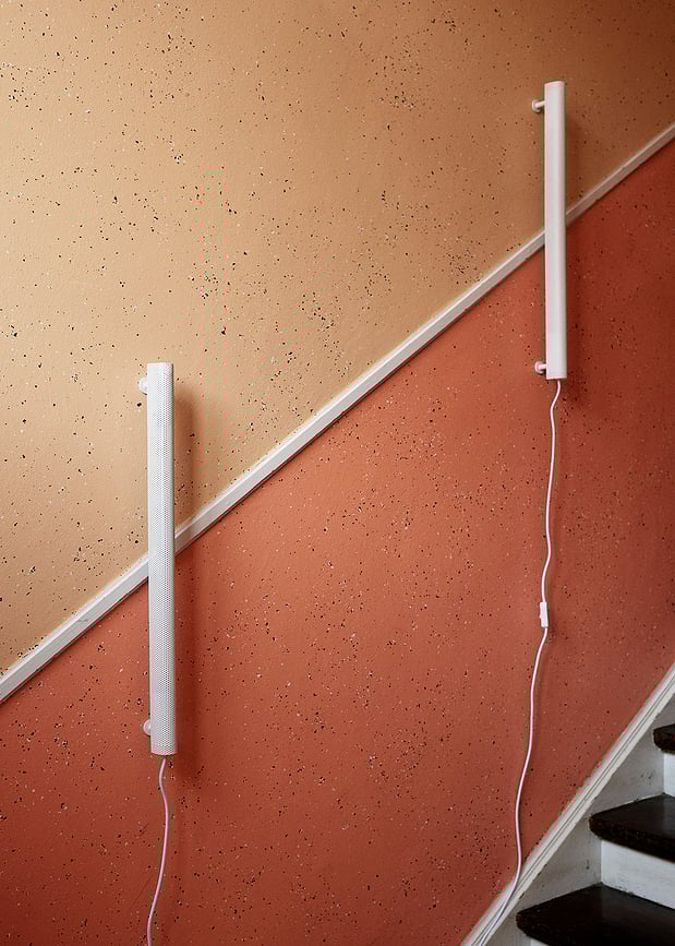 Aplique con interruptor Radent, 70 cm, blanco