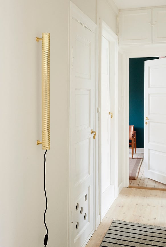 Aplique con interruptor Radent, 70 cm, blanco