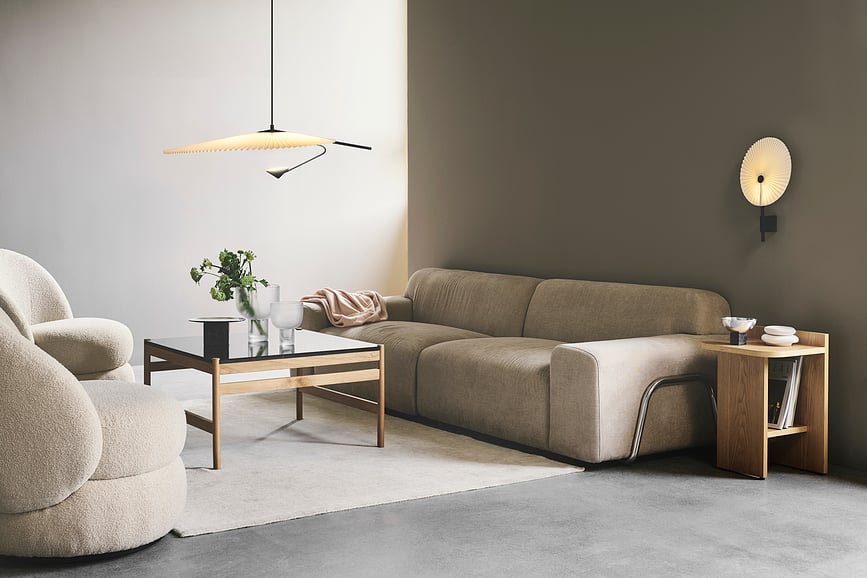 Aplique de Pared de latón Liris, 45,5 cm