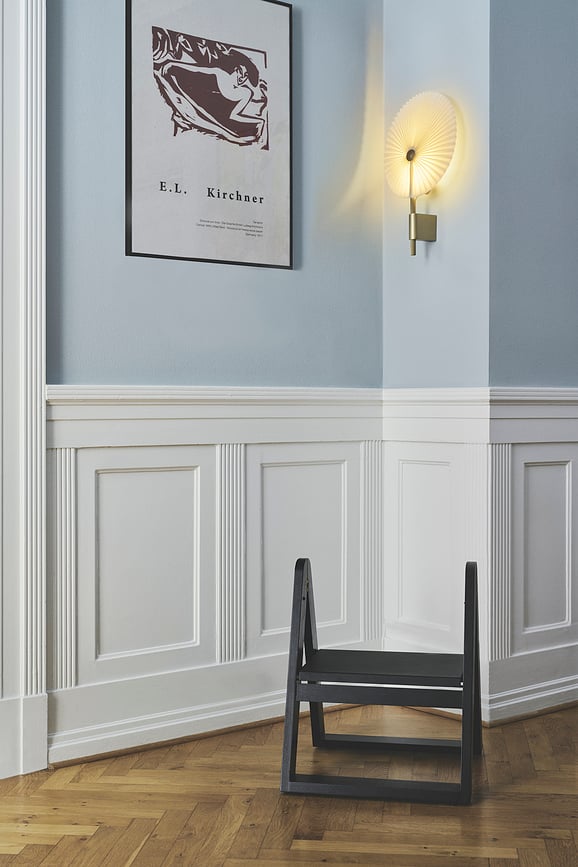 Aplique de Pared de latón Liris, 45,5 cm