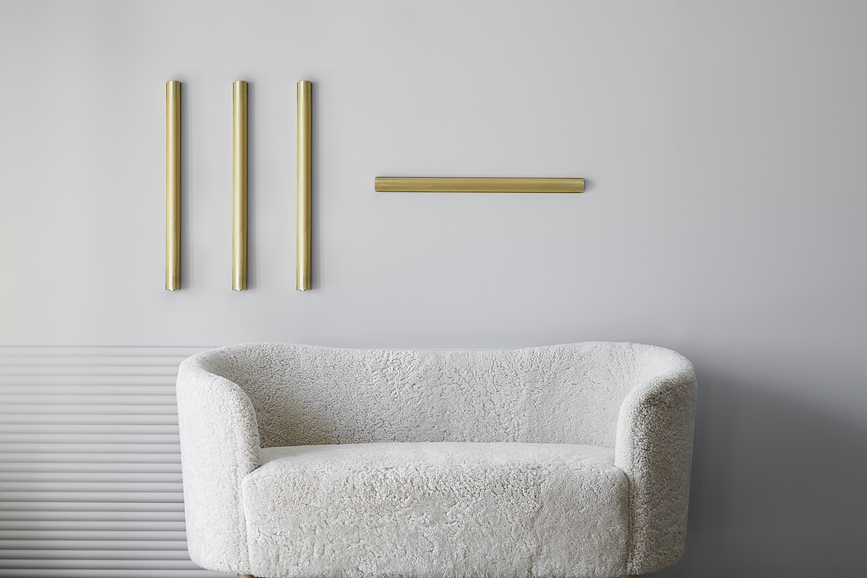 Aplique de Pared Radent, 67 cm, negro