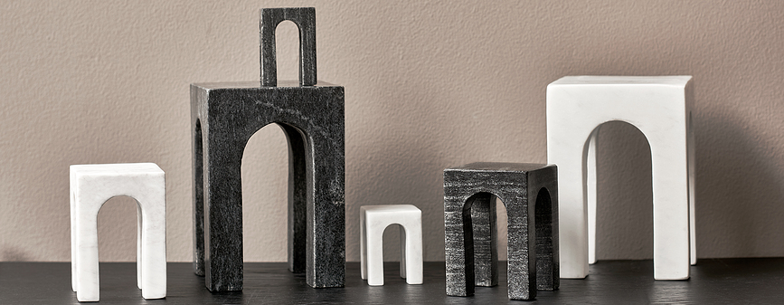 Arkis Βιβλιοστάτες, μαύροι, 3 τμχ