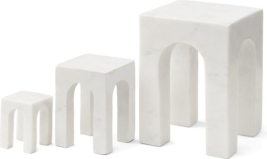 Arkis Držači za Knjige bijeli 3 kom.