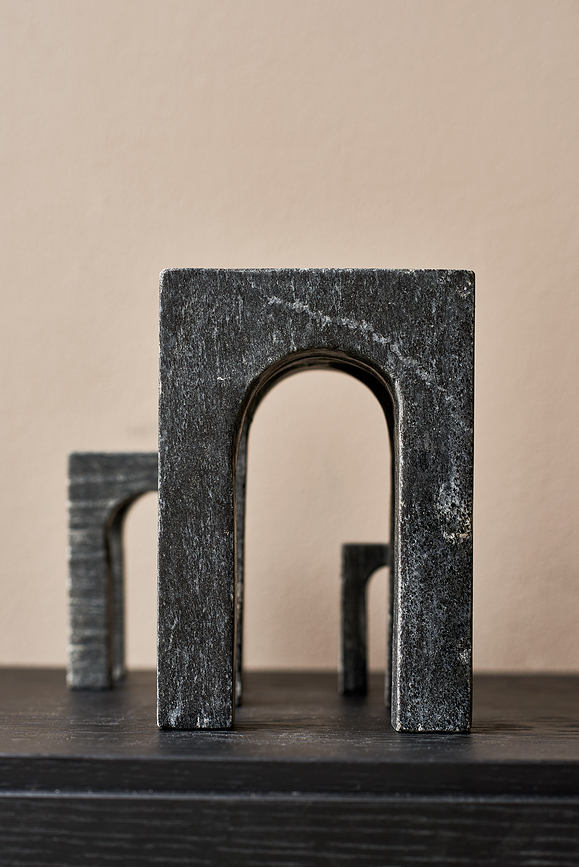 Arkis Serre-livres, noirs, Lot de 3