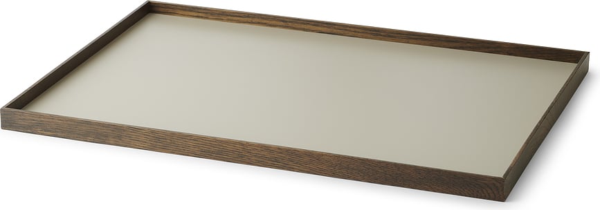 Bandeja decorativa Frame, modelo L, roble oscuro