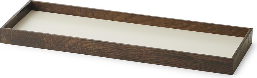 Bandeja decorativa Frame S, roble oscuro