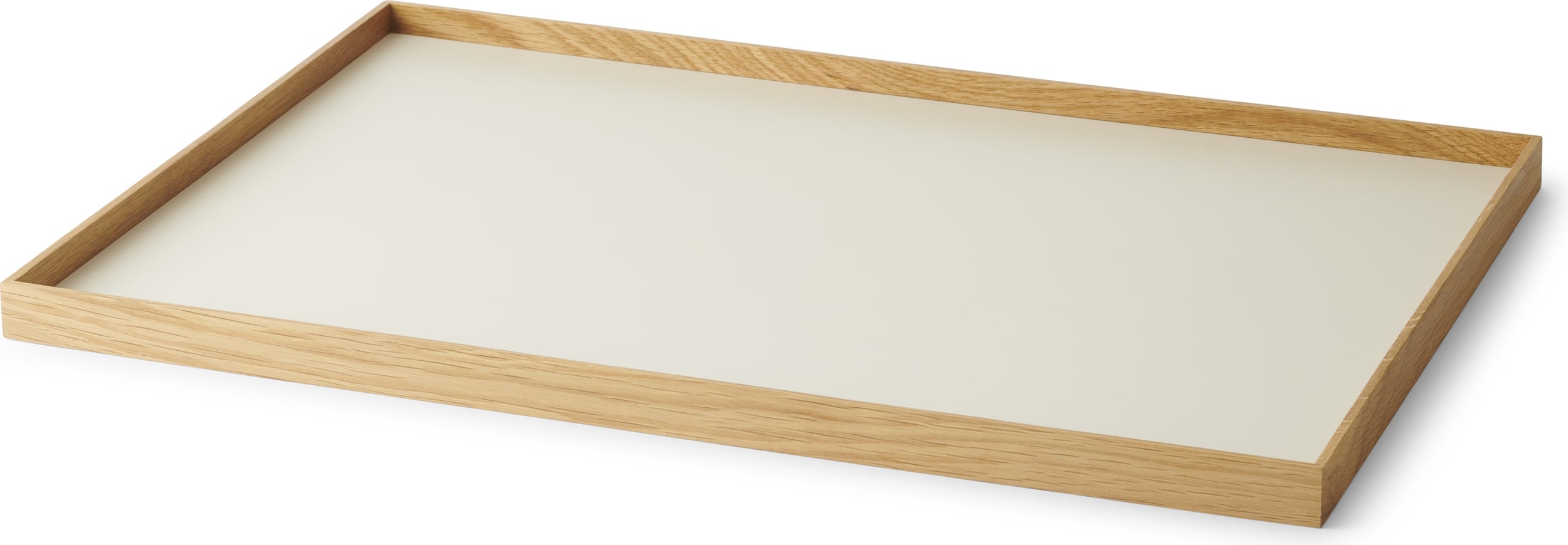 Frame Dekoratives Tablett L beige Eiche hell