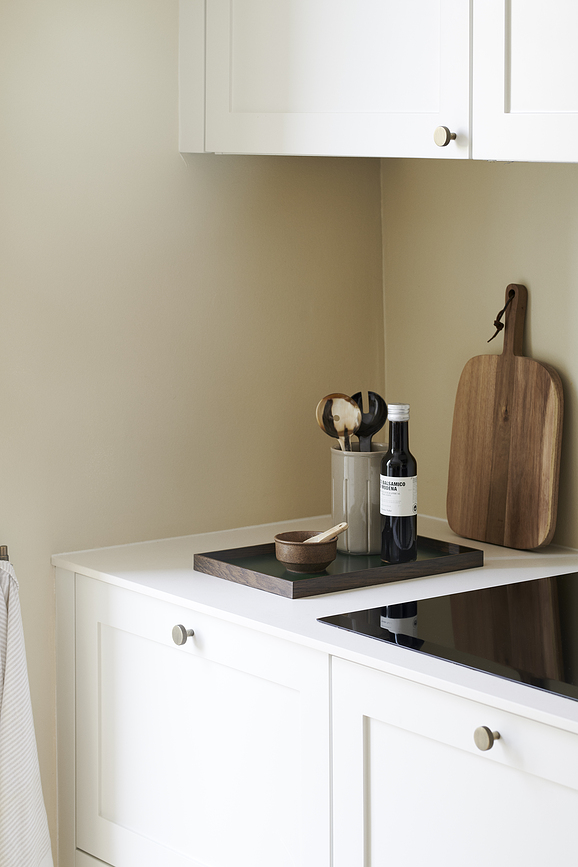 Frame M Plateau Décoratif, gris, chêne foncé