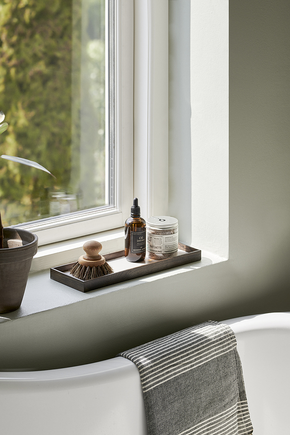 Frame S Dekorativni pladenj, bež, temni hrast