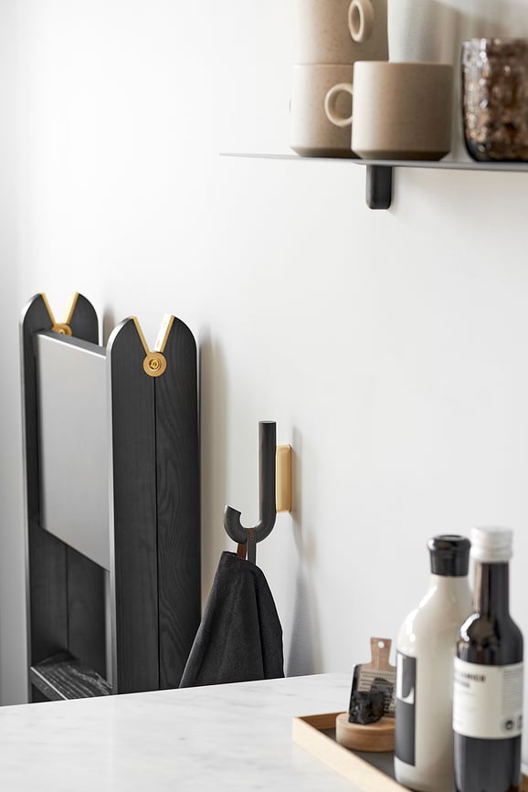 Gancho de Pared de roble negro Gejst, 13,3 cm