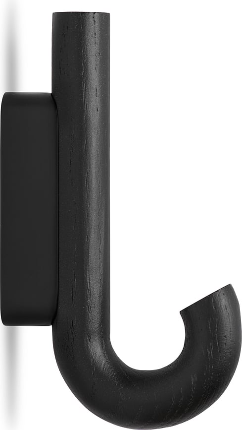 Gancho de pared de roble negro Gejst, 13,3 cm