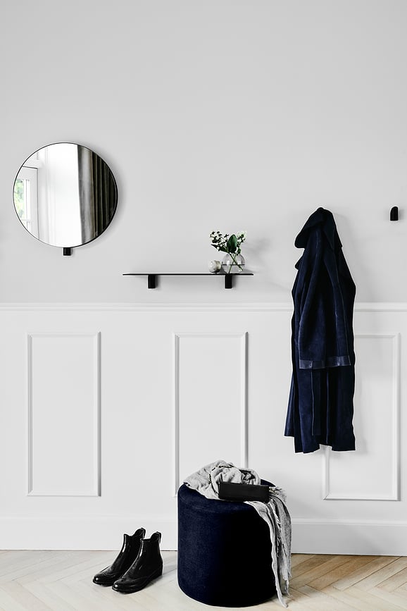 Gancho de pared de roble oscuro Kollage, 2 unidades