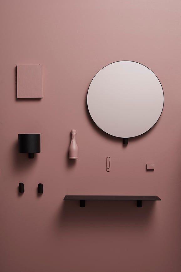 Gancho de pared de roble oscuro Kollage, 2 unidades