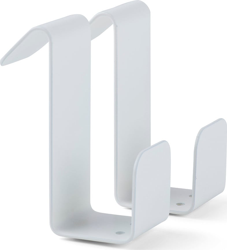 Ganchos para riel Flex, blancos, 2 unidades