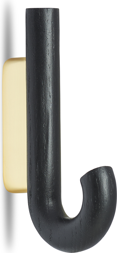 Gejst Kuka zidna 13,3 cm crna crni hrast