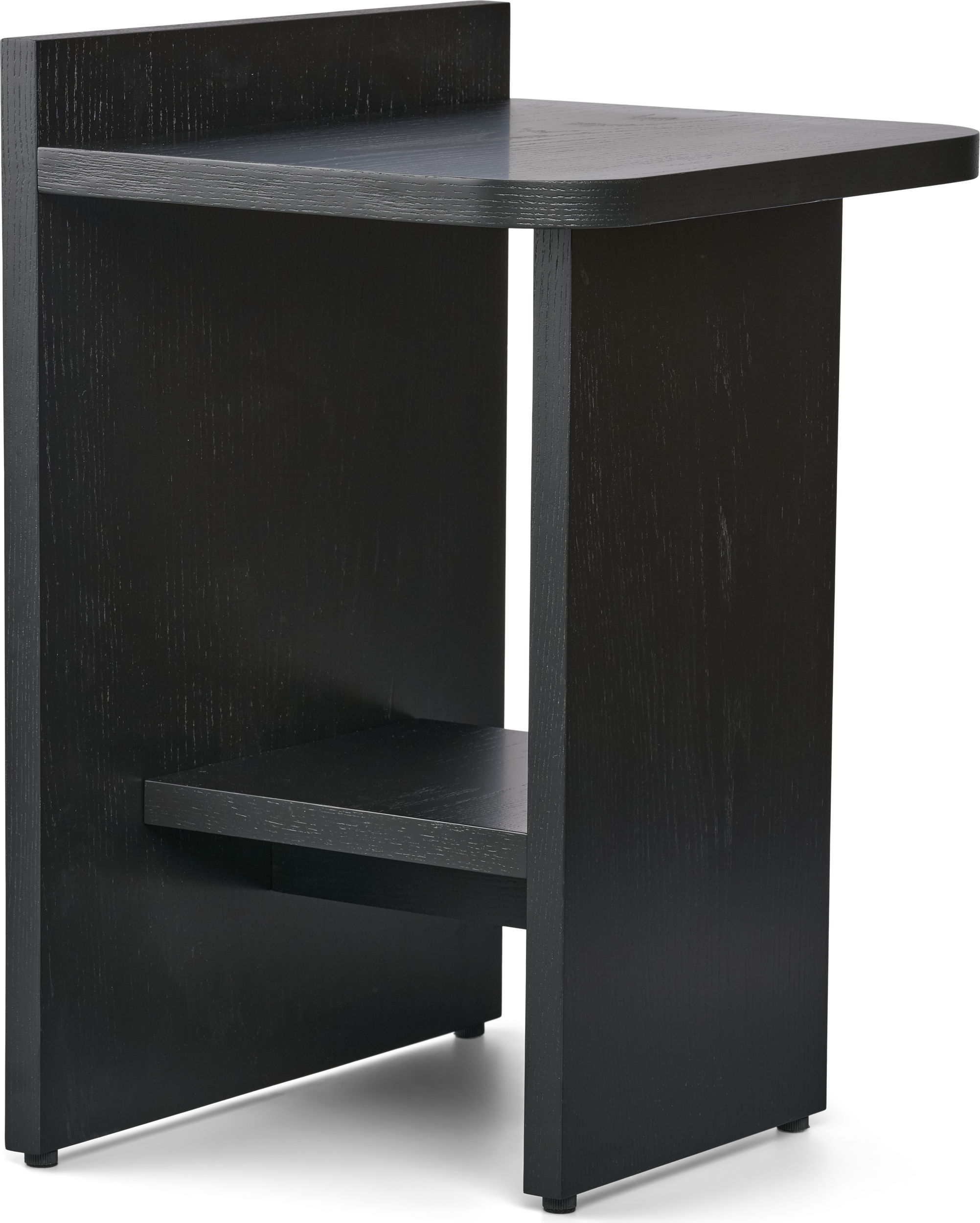 Ismo Beistelltisch 56 cm, schwarz, Esche