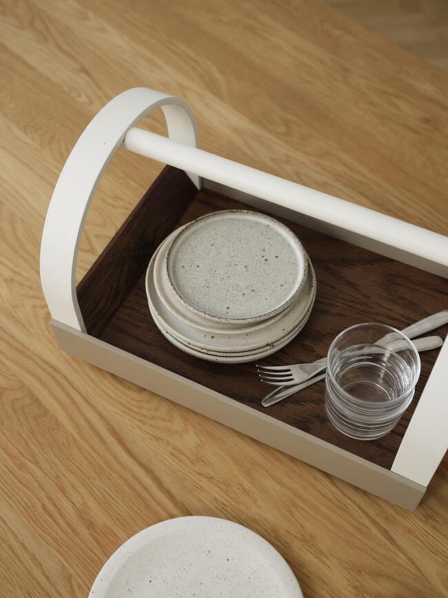 Kydo Pladanj s ručkom bež tamni hrast