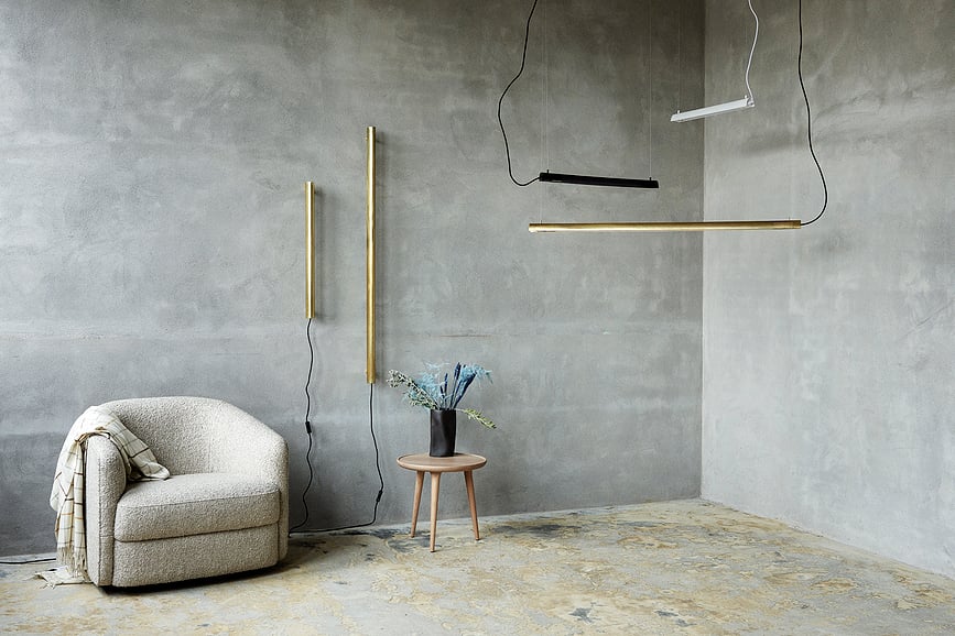 Lámpara colgante Radent, 135 cm, blanca