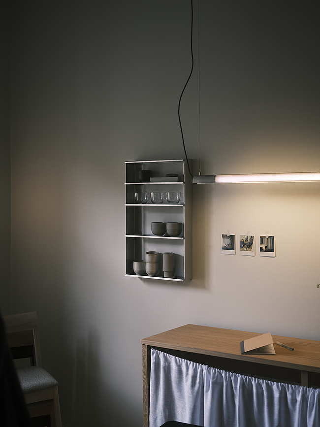 Lámpara colgante Radent, 135 cm, blanca